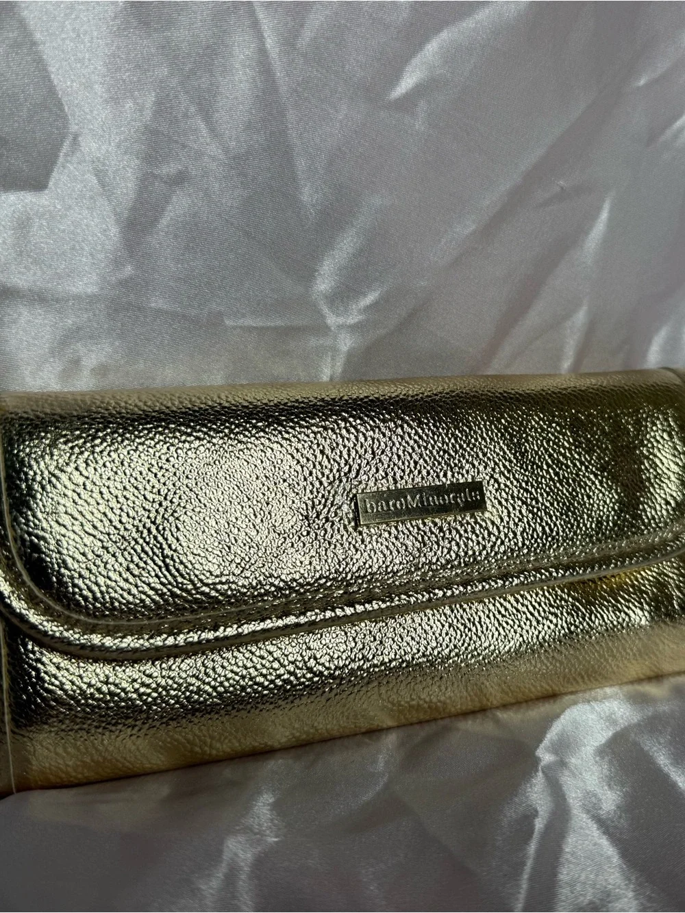 bareMinerals Metallic Gold Make-up Brush Travel Case